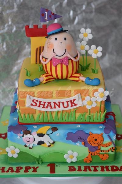 Humpty Dumpty Birthday cake - Cake by designed by mani