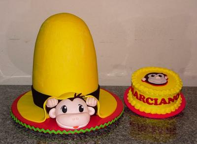 Curious George 1st Birthday Cake & Smash Cake - Cake by Sweets By Monica