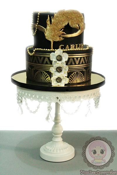 Great Gatsby theme cake - Cake by YumZee_Cuppycakes