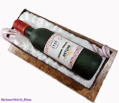 Wine bottle, Est.1939 - Cake by My Sweet World_Elena