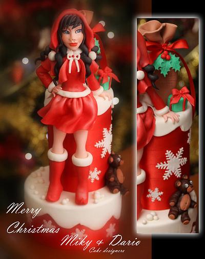 Christmas Girl Topper ♥ - Cake by Michela di Bari