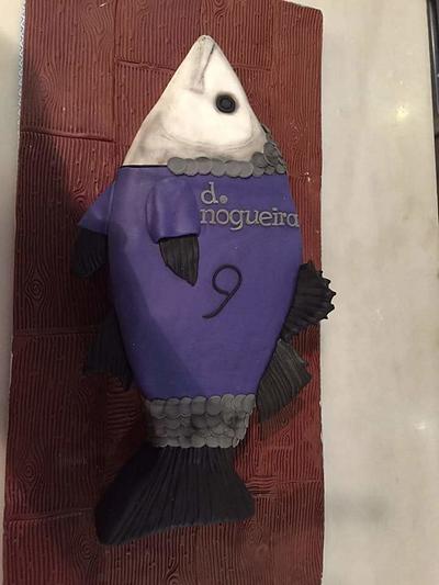 Fish with t-shirt - Cake by Dulce Victoria