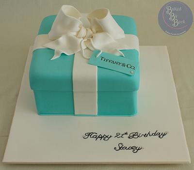 Tiffany & Co. Theme Birthday Cake - Cake by Baked By Beck