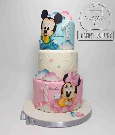 Mickey and Minnie - Cake by cakeBAR