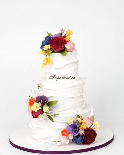 All summer colours wedding cake - Cake by Olga Danilova