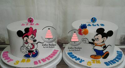 mikey and minnie - Cake by Cake design by coin bonheur