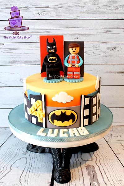 LEGO MOVIE Cake with Batman & Emmet - Cake by Violet - The Violet Cake Shop™