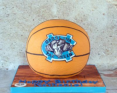Unc basketball - Cake by Anchored in Cake