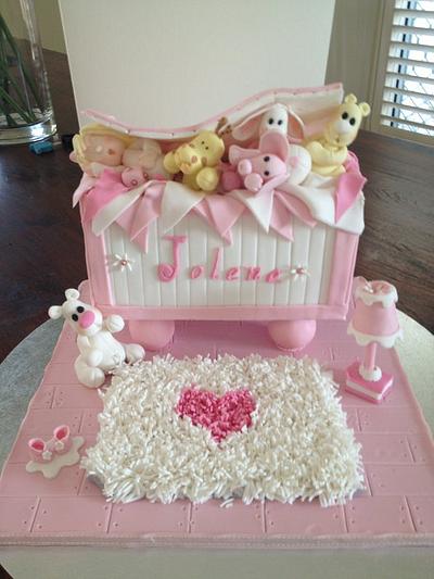 Baby Shower Toy Box - Cake by Dis Sweet Delights
