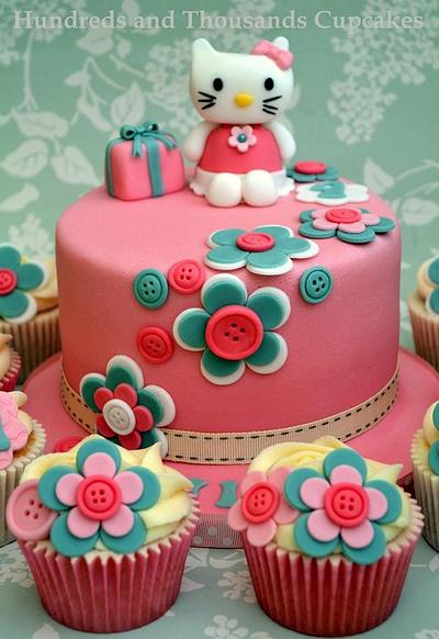 Hello Kitty Flower Power - Cake by Hundreds and Thousands Cupcakes