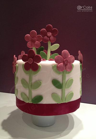 geometric flowers - Cake by maria antonietta motta - arcake -