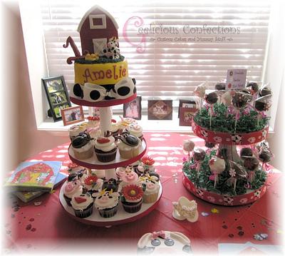 Barn Yard Animal Theme - Cake by Geelicious Confections