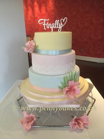 Tropical wedding cake - Cake by Popsue