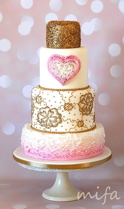 Wedding Romance - Cake by Michaela Fajmanova