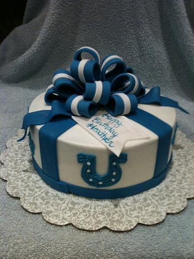 Colts Gift Package - Cake by Dawn Henderson
