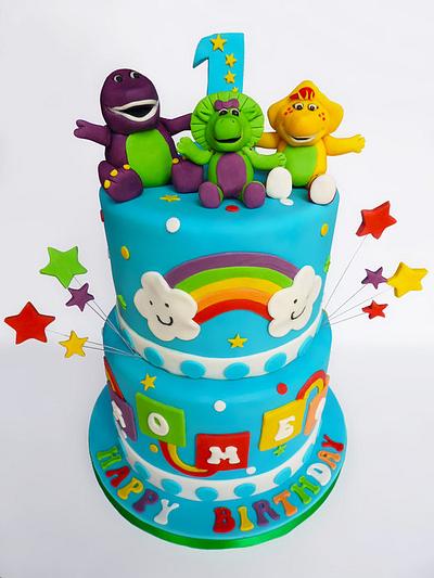 Barney and friends cake - Cake by Vanilla Iced 
