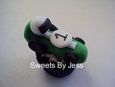 Race car (cupcake topper) - Cake by Jess B