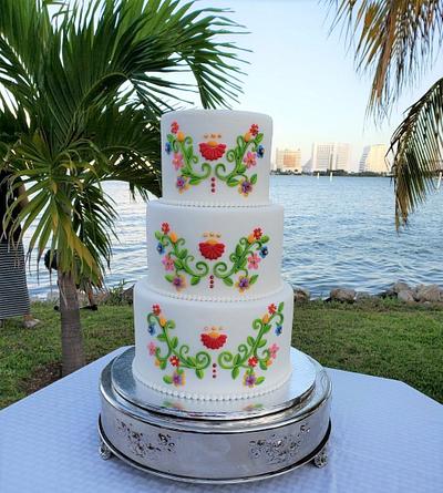A Mexican theme Wedding Cake - Cake by Linda2010