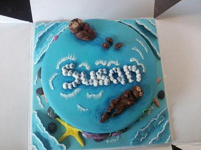Sea otters - Cake by Christie Storey 