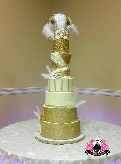 Masquerade Quinceanera - Cake by Cakes ROCK!!!  