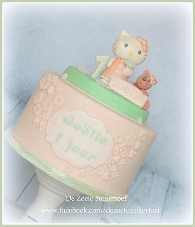Hello Kitty for a very sweet little girl. - Cake by De Zoete Suikertoef
