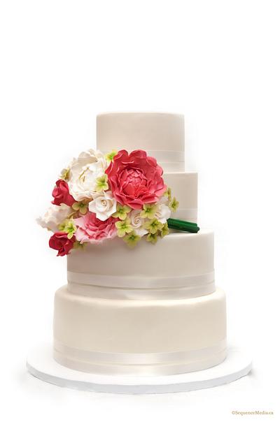 {Spring Bloom Bouquet} Wedding Cake - Cake by Esther Williams