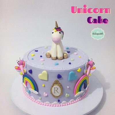 Torta Unicornio Infantil - Cake by Dulcepastel.com