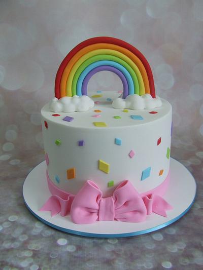 Rainbow and diamonds - Cake by Cake A Chance On Belinda