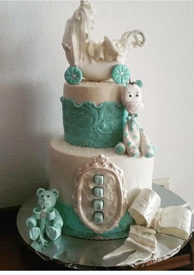 Babyshower cake  - Cake by Taarart