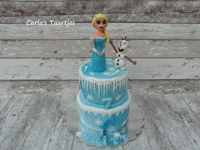 Elsa and Olaf - Cake by Carla 