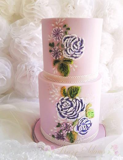Relief Painting with Royal Icing - Cake by Razz Adams
