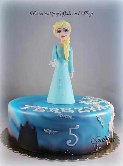 Frozen - Cake by Gabika