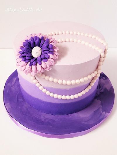 Purple Ombre Cake - Cake by Zohreh