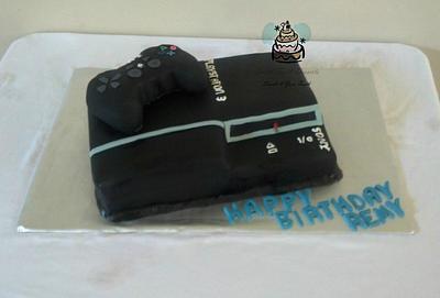 PlayStation Birthday Cake - Cake by Carsedra Glass