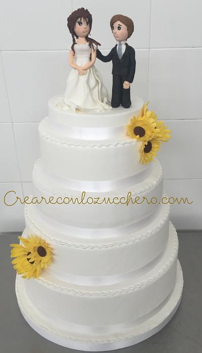 Wedding cake - Cake by Deborah