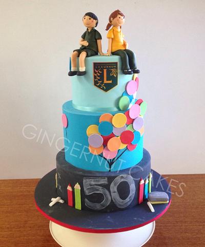 Primary School 50th Birthday - Cake by Gingernut Cakes