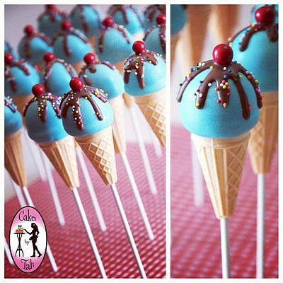 Ice cream cake pops - Cake by Tali