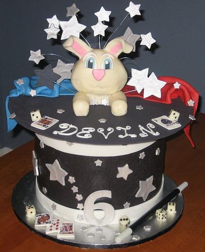Magic Rabbit Hat Birthday Party Cake - Cake by Kristen