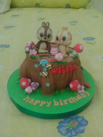 squirrels - Cake by Astried
