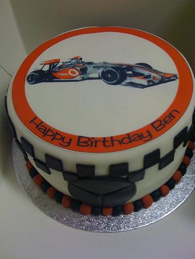 Formula 1 Birthday cake - Cake by Whitey