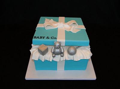 Tiffany & Co. Baby Shower Cake - Cake by Elisa Colon