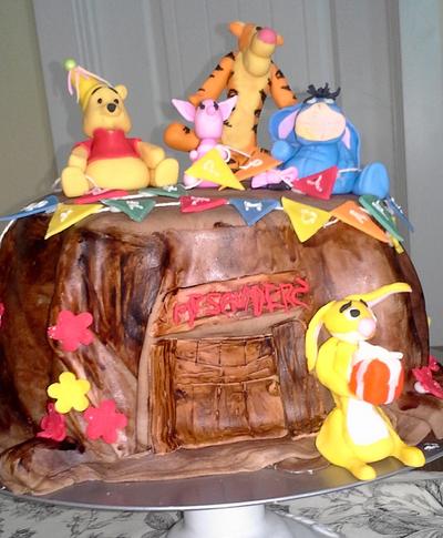 Winnie Pooh Cake - Cake by Debi Fitzgerald