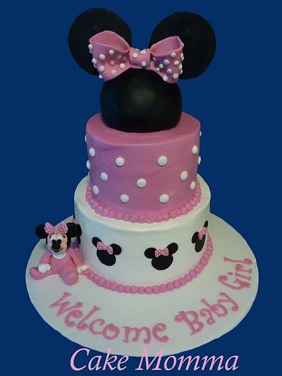Baby Minnie - Cake by cakemomma1979