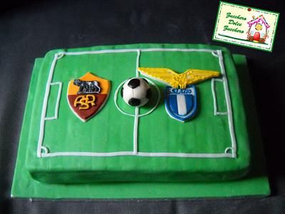 Roma Lazio palla al centro! - Cake by Claudia Lucaroni