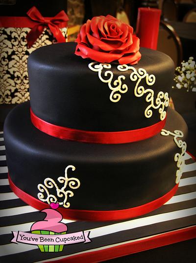 It's a nice day for a Gothic wedding - Cake by You've Been Cupcaked (Sara)