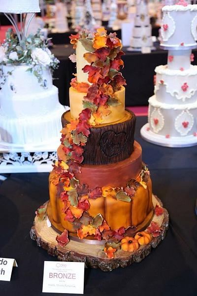 Autumnal wedding cake  - Cake by Niki