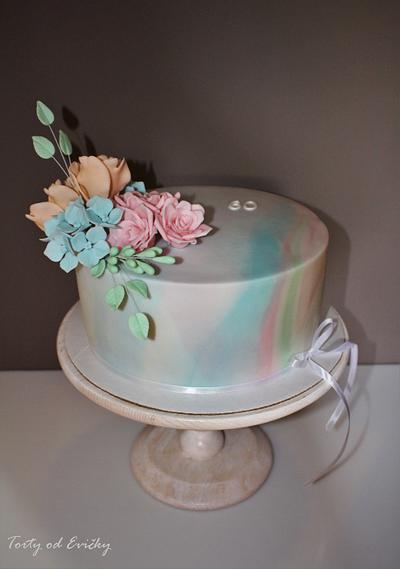 Pastel colours  - Cake by Cakes by Evička