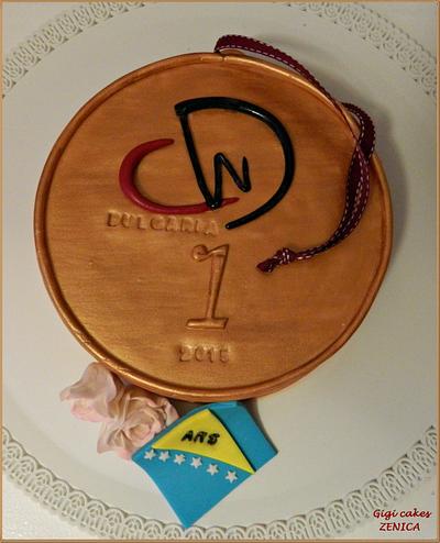 Golden medal for my daughter - Cake by GigiZe