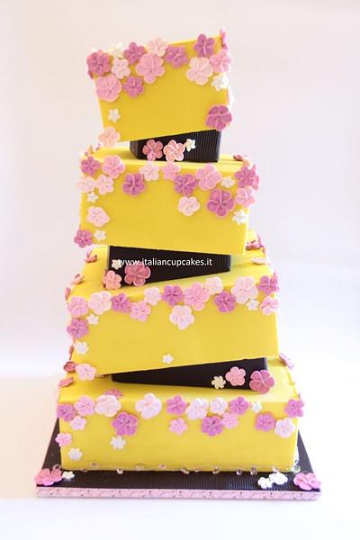 drop flowers cake - Cake by Flavia De Angelis