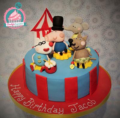 Peppa Pig Circus - Cake by Candy's Cupcakes